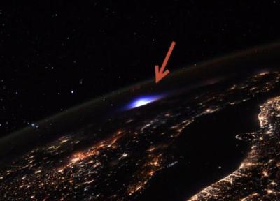 تور اروپا ارزان: پدیده ای عجیب: این نور آبی رنگ بر فراز اروپا که عکسش را فضانوردی در ایستگاه فضایی بین المللی ثبت نموده بود، چیست؟
